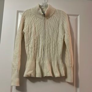 ANTONIO MELANI Gorgeous Cream Sweater Cashmere/Merino Blend Sz M
